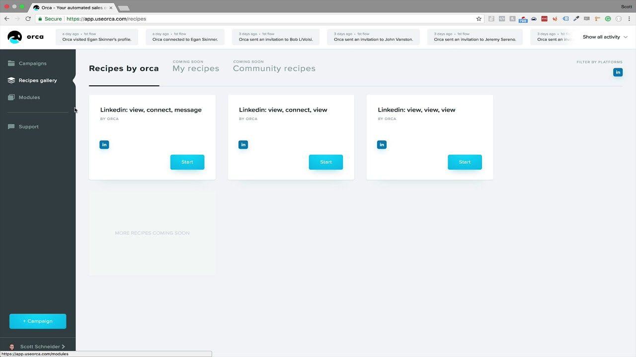 #2 LinkedIn Automation: Orca